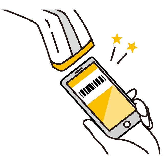 レジ提示イメージ